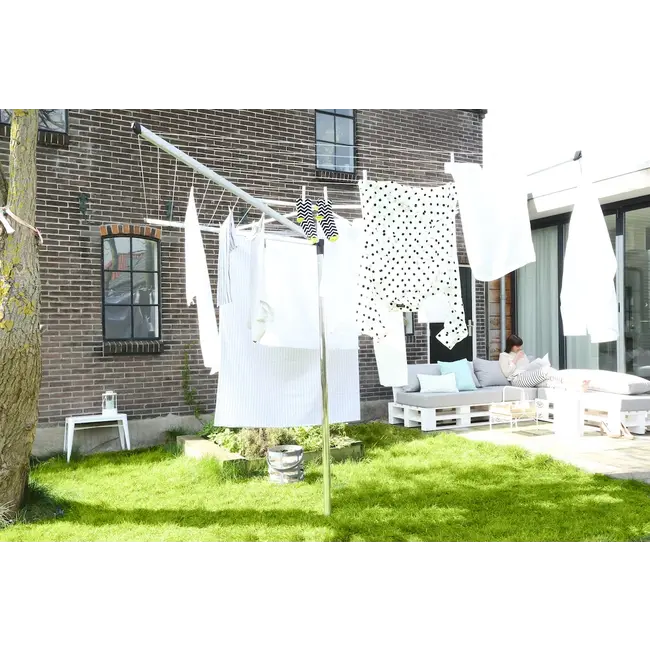 Brabantia Droogmolen Topspinner - incl. kunststof betonanker - 40m