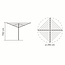 Brabantia Brabantia Droogmolen Topspinner - incl. kunststof grondanker - 50meter - aanbieding