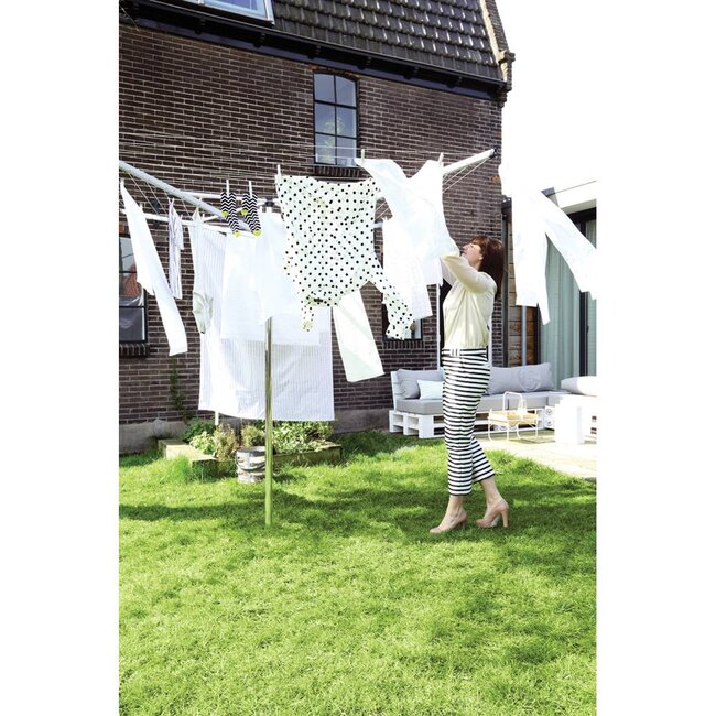 Brabantia Brabantia Droogmolen Topspinner - incl. kunststof grondanker - 50meter - aanbieding