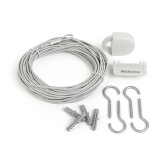 Brabantia BRABANTIA Drooglijnset wit 12 m