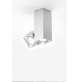 Milan Dau 80 plafondlamp 2 x GU10 Geborsteld aluminium