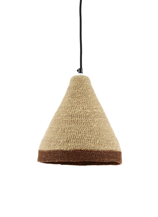 Light & Living Hanglamp Ø19x20 cm BRESCIA crème+donkerbruin