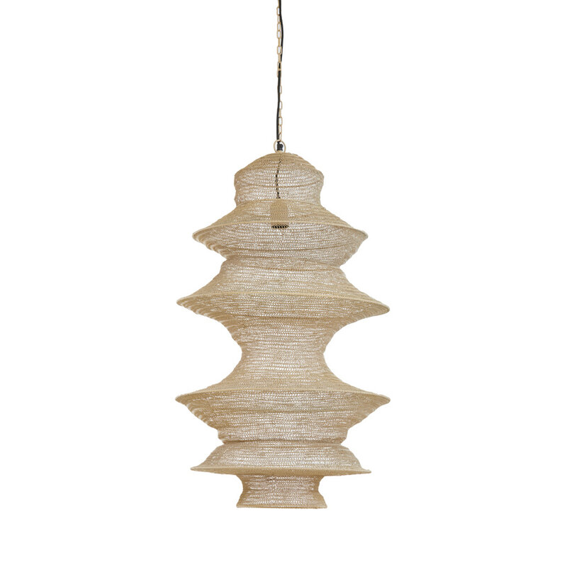 Light & Living Hanging lamp 48x82 cm NAKISHA sand