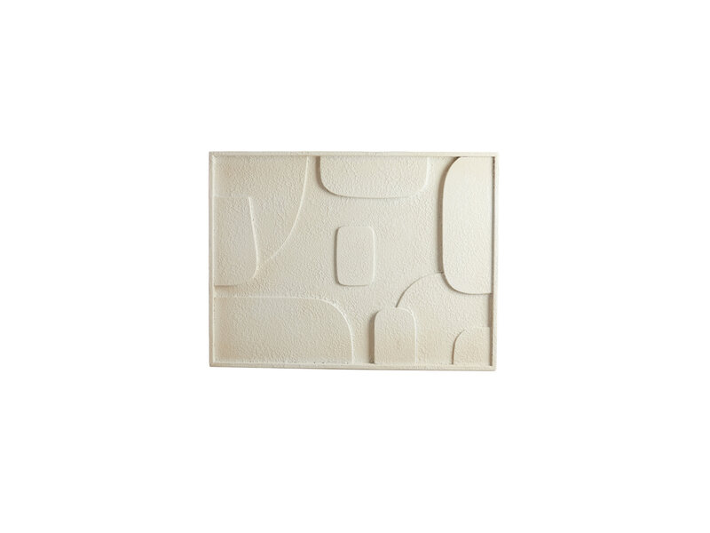 Wall ornament 80x8x60 cm COLINA wood cream