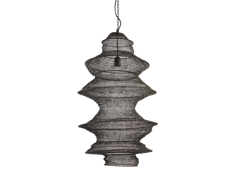 Light & Living Hanging lamp 48x82 cm NAKISHA matt black