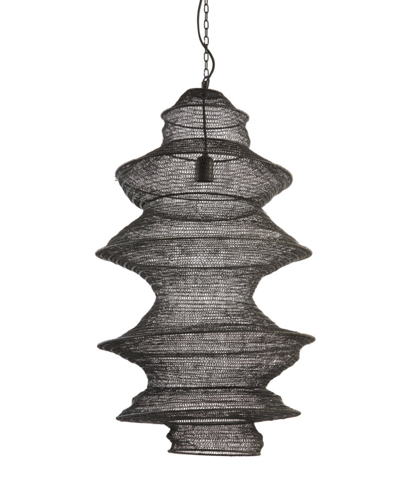 Light & Living Hanging lamp 48x82 cm NAKISHA matt black