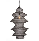 Light & Living Hanging lamp 48x82 cm NAKISHA matt black