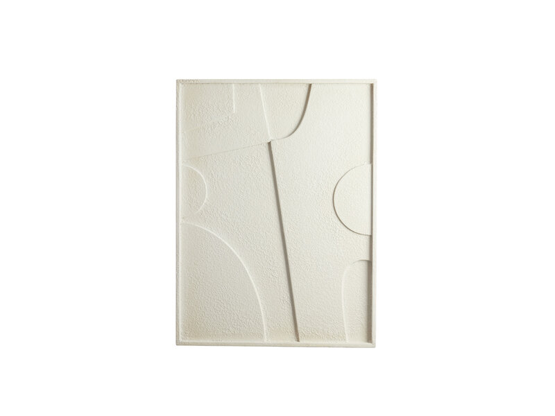 Wall ornament 80x8x60 cm COLINO wood cream