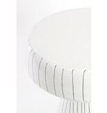 Light & Living Side table 38x42 cm DAKWA shiny white+black