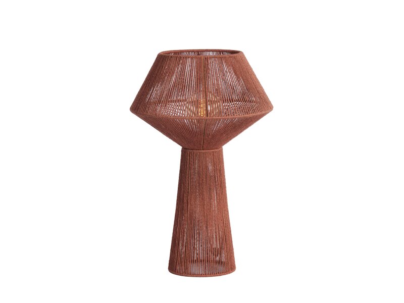 Light & Living Table lamp 36x57 cm FUGIA jute brick red