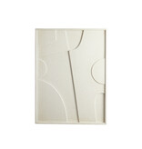 Wall ornament 80x8x60 cm COLINO wood cream