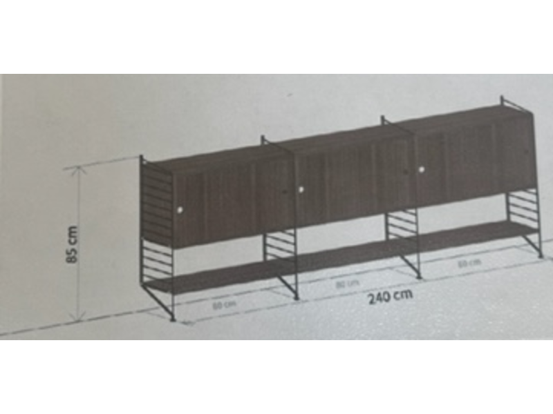 STRING wandkast met schuifdeuren van €2146 voor €950