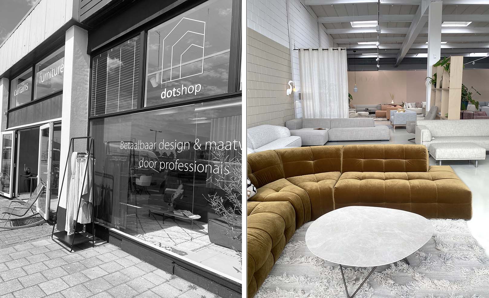 showroom dotshop amsterdam noord winkel gordijnen en meubels 