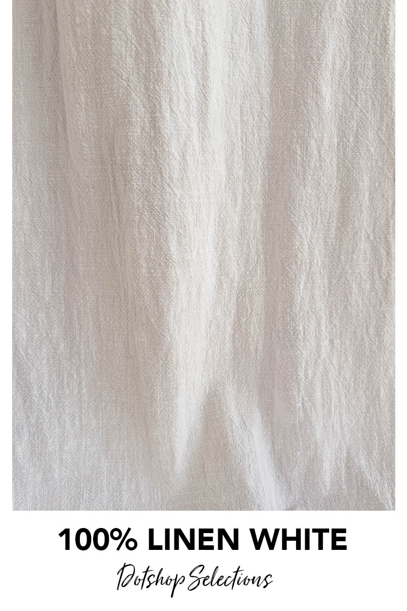 DOTshop slecetions linnen gordijnstof white