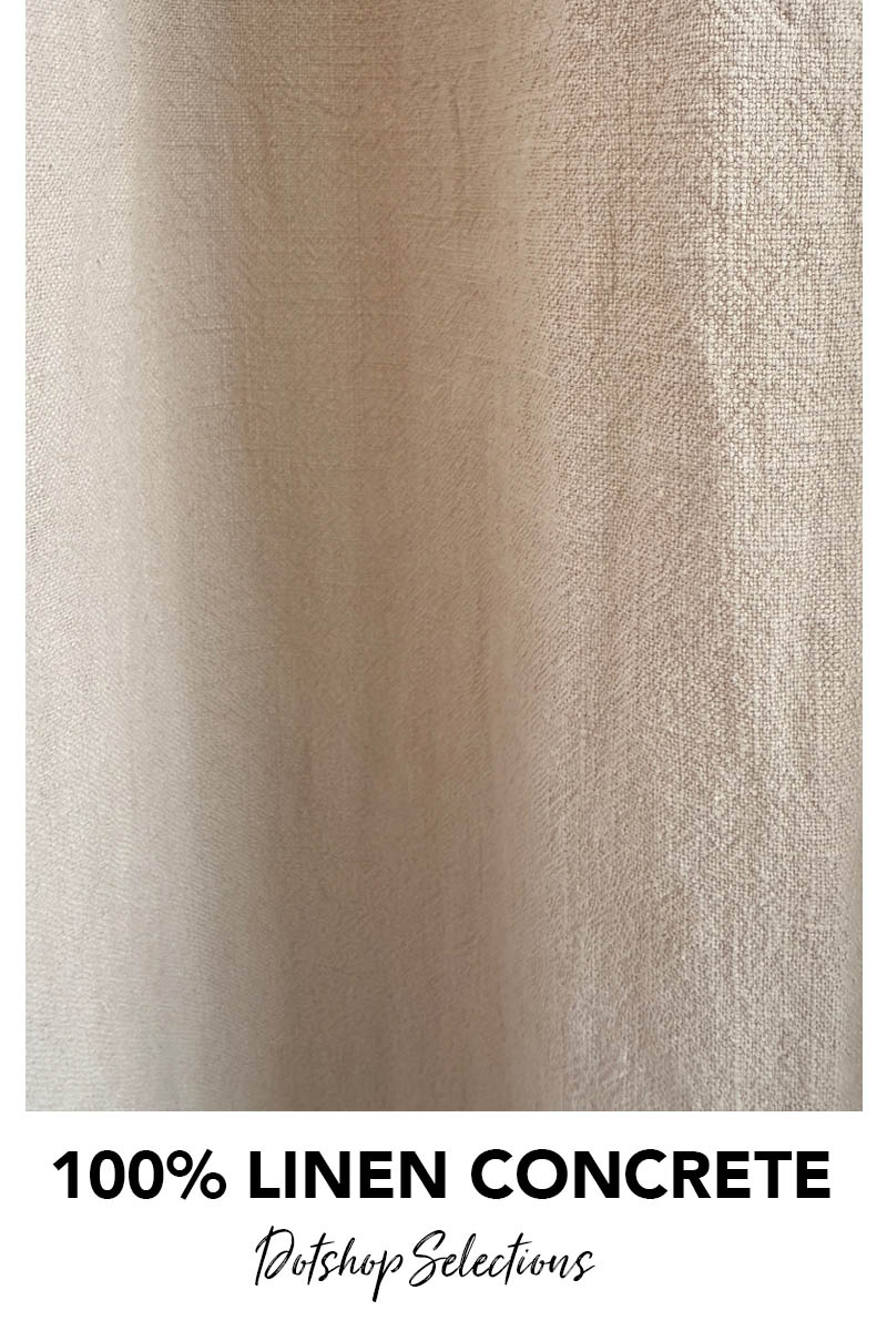 DOTshop slecetions linnen gordijnstof concrete 