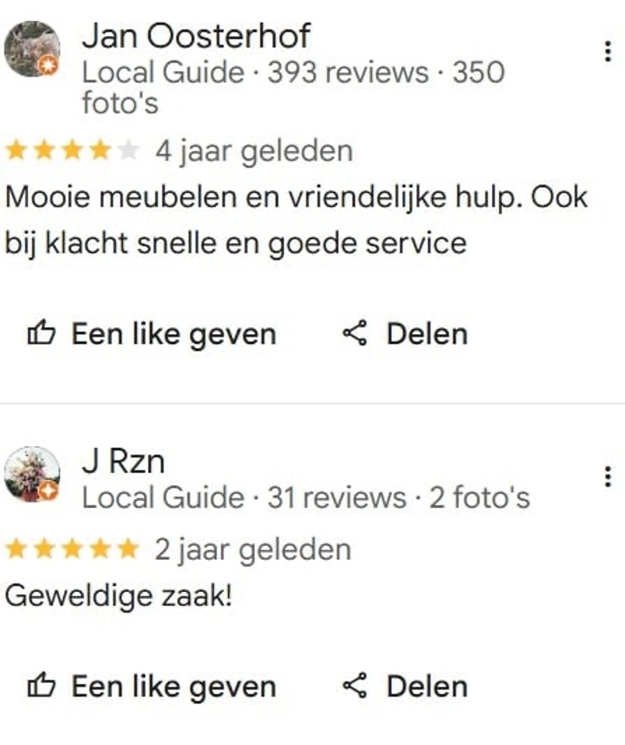 DOTshop klanten reviews de Pijp 