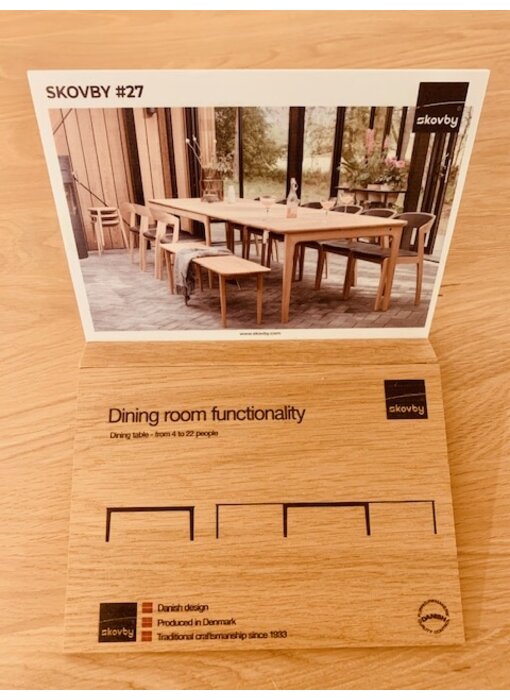 Massief eiken uitschuiftafel van Skovby #27 Danish Design Van 3795 nu voor € 2900