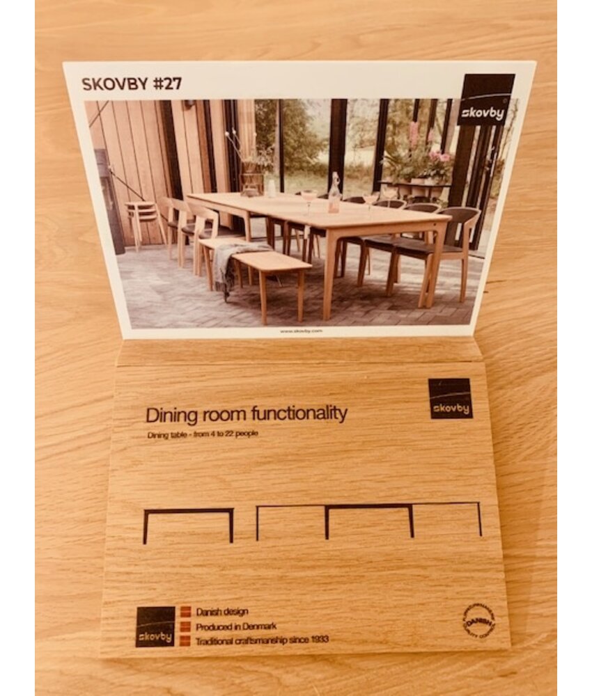 Massief eiken uitschuiftafel van Skovby #27 Danish Design Van 3795 nu voor € 2900
