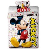 Disney Mickey Mouse A propos de - Housse de couette - Simple - 140 x 200 cm - Multi