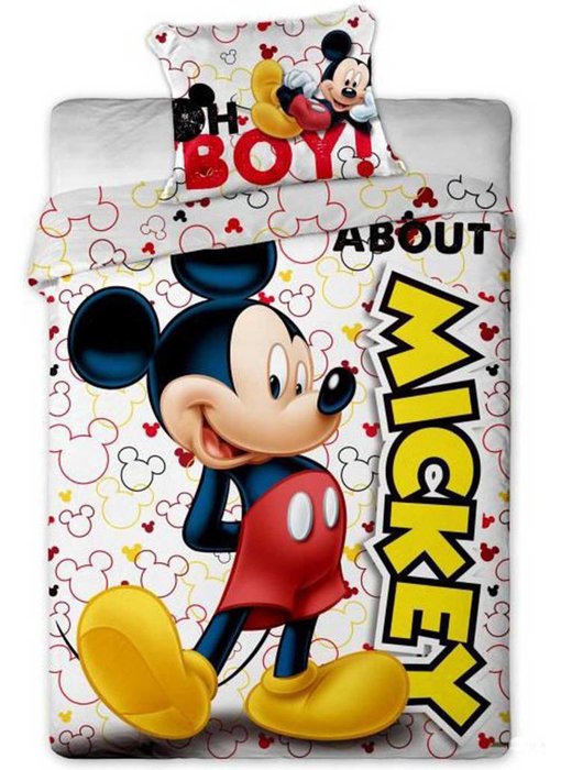 Disney Mickey Mouse Dekbedovertrek About 140x200 + 63x63cm