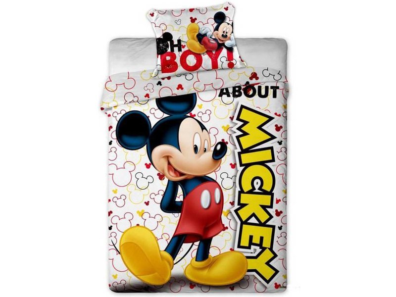 Disney Mickey Mouse A propos de - Housse de couette - Simple - 140 x 200 cm - Multi