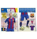 FC Barcelona Iniesta - Muursticker - 70 x 50 cm - Multi