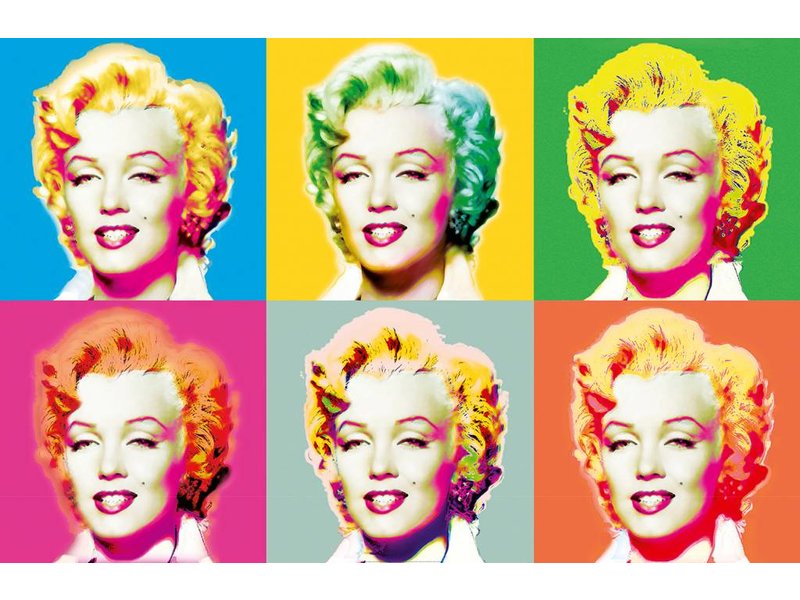 Fotobehang Visions of Marilyn - Poster XXL - 175 x 115 cm - Multi color