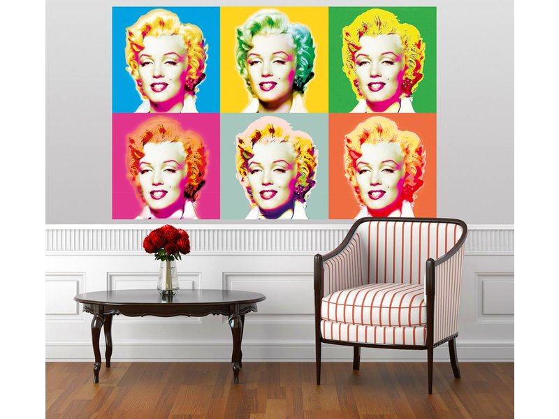 Fotobehang Visions de Marilyn - Poster XXL - 175 x 115 cm - couleur multi