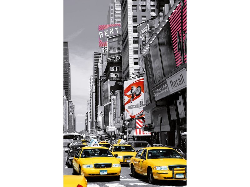 Fotobehang New York Times Square - Poster XXL - 115 x 175 cm - Multi