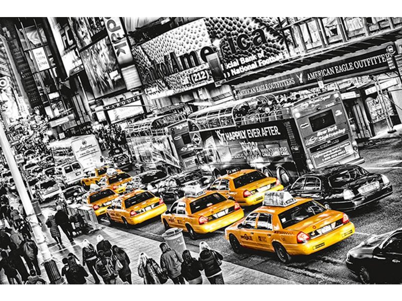 Fotobehang Times Square - Poster XXL - 115 x 175 cm - Multi 