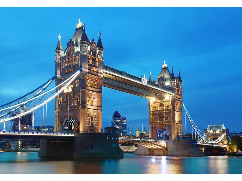 Fotobehang - Tower Bridge - 366 x 254 cm - Multi