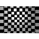 Black + White Squares 366x254 cm