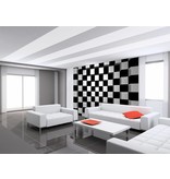 Fotobehang - Carrés noir + blanc - 366 x 254 cm - multi