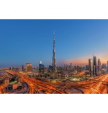 Fotobehang - Burj Khalifa - Gemälde - 366 x 254 cm - Multi