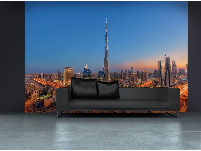 Fotobehang - Burj Khalifah - Mural - 366 x 254 cm - Multi