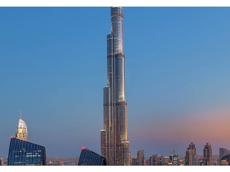 Fotobehang - Burj Khalifa - Gemälde - 366 x 254 cm - Multi