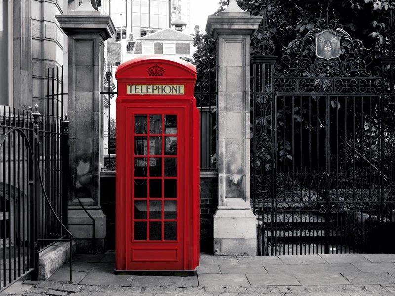 Londen Mural London Telefon 232 x 315 cm