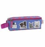 Cleo & Frank - Fall mit zwei Reißverschluss - 20 cm - blau