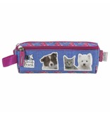 Cleo & Frank - Fall mit zwei Reißverschluss - 20 cm - blau