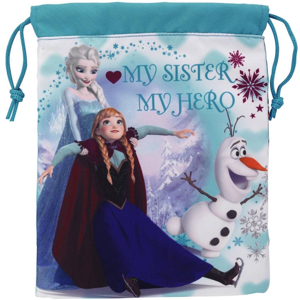 Maak plaats Gezondheid postzegel Disney Frozen - Lunch tas - 25 x 20 cm - Blauw - SimbaShop.nl