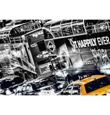 Fotobehang - Cabs de New York Queue - 366 x 254 cm - multi