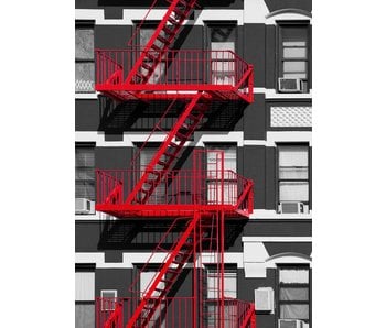 Fotobehang Fire Escape 183x254 cm