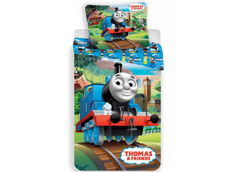 Thomas de Trein On Tour - Duvet - Single - 140 x 200 cm - Bleu