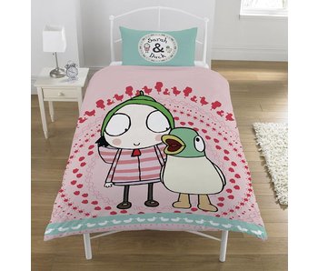 Sarah & Duck Duvet de canard Noisy coton poly 140x200 + de 50x75cm