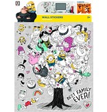 Minions Despicable 3 Family Tree - Wall Sticker - Multi