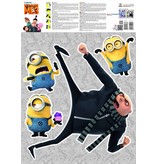 Minions Despicable 3 Bratt - Wandaufkleber - Multi