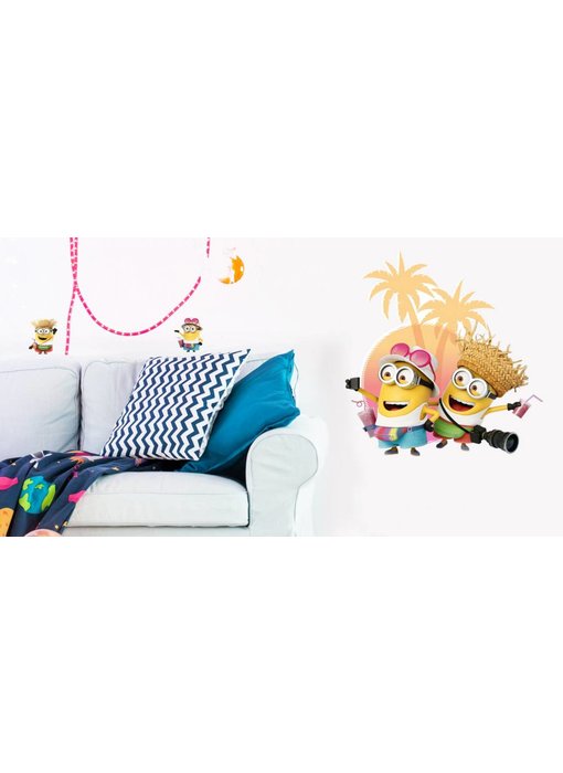 Minions Wall Decal Despicable 3 On vacation