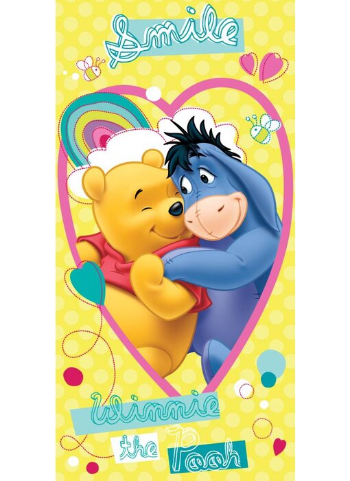 Disney Winnie the Pooh Smile Strandtuch 70x140cm