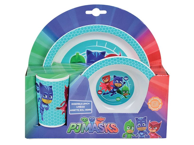 PJ Masks - ontbijtsetje 3 delig - Multi