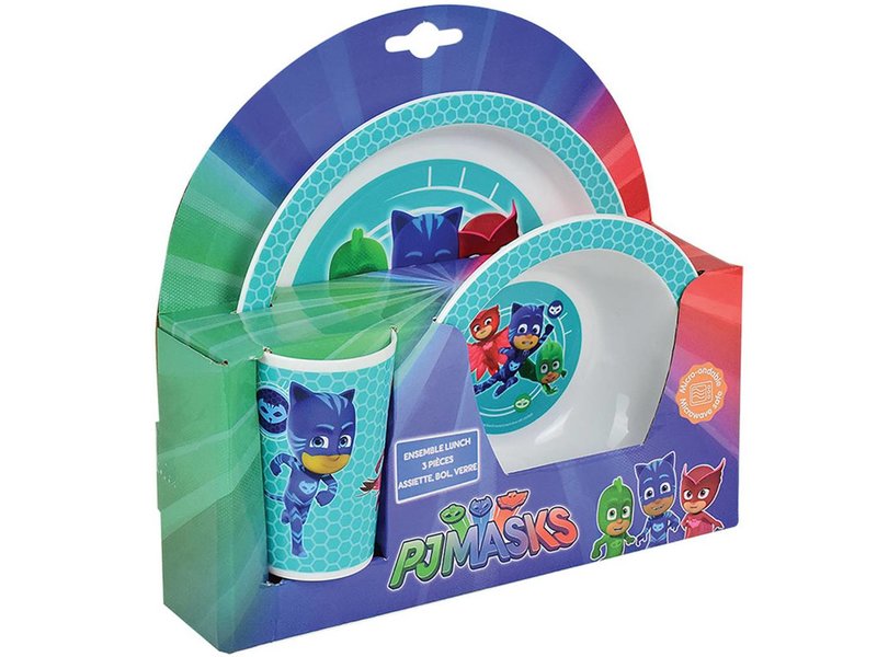 PJ Masks - Frühstücksset aus 3 Teilen - Multi-